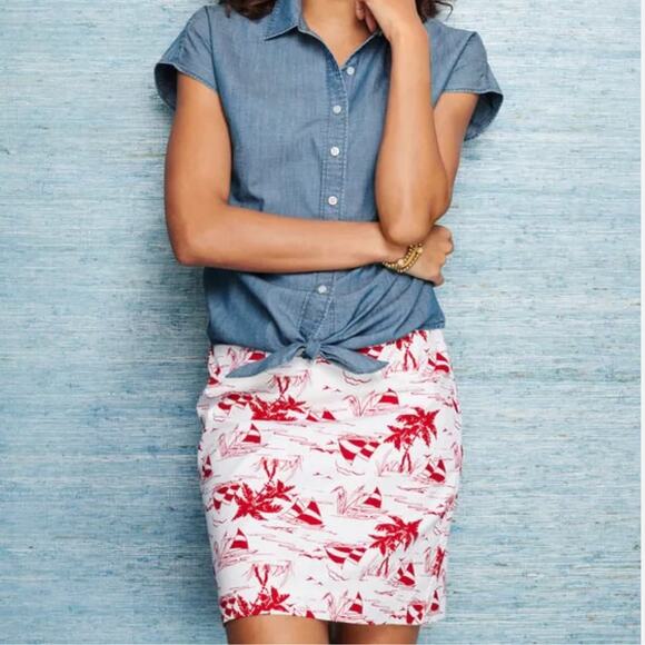 Talbots A-Line Skirt Sail Away 20W Petite - Picture 2 of 7